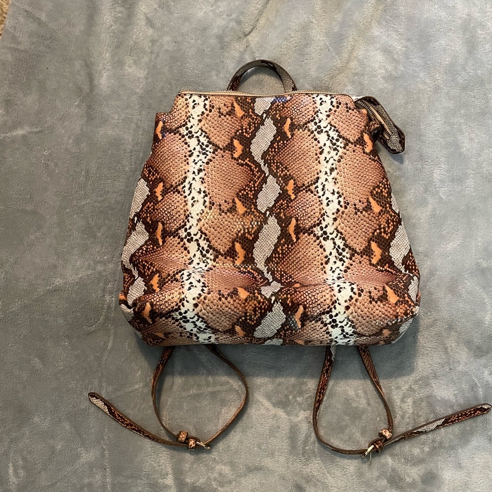 Snakeskin Pattern Backpack - image 1